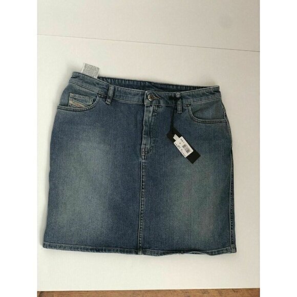 Diesel Womens R- Modung Blue Denim Skirt - Picture 10 of 12